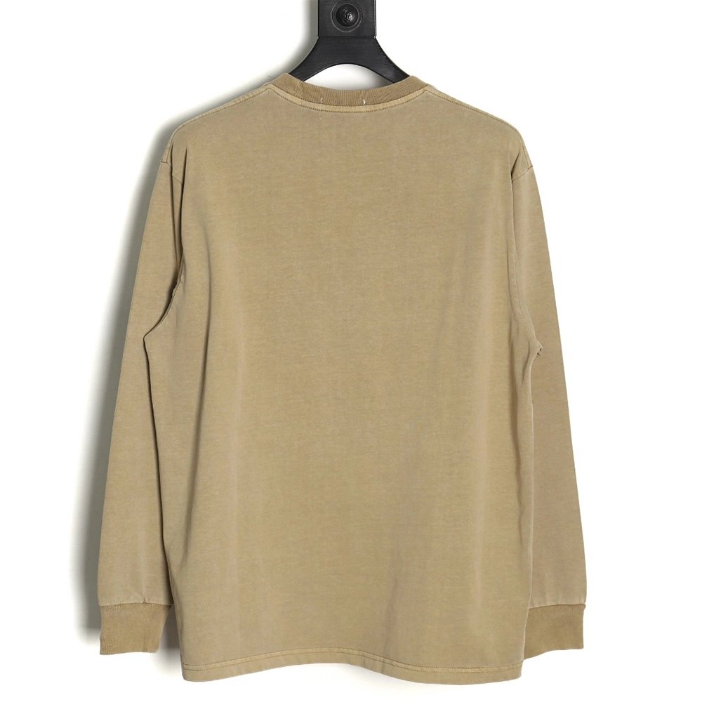 Bape small logo embroidered long sleeve T-shirt,Bape