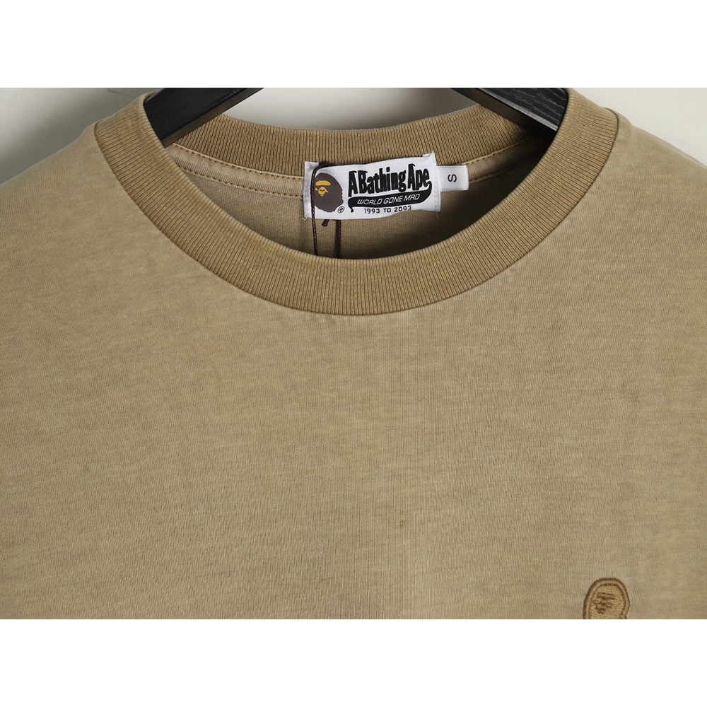 Bape small logo embroidered long sleeve T-shirt,Bape