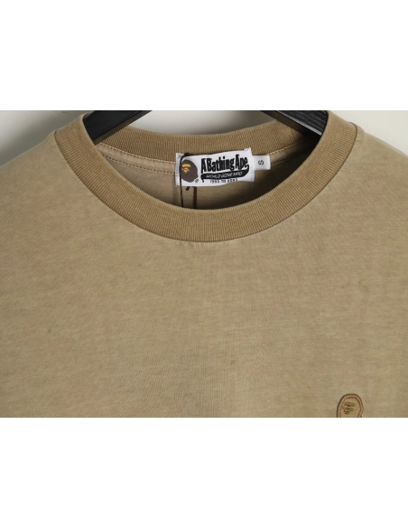 Bape small logo embroidered long sleeve T-shirt,Bape