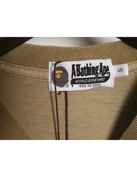 Bape small logo embroidered long sleeve T-shirt,Bape