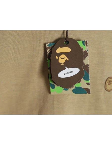 Bape small logo embroidered long sleeve T-shirt,Bape