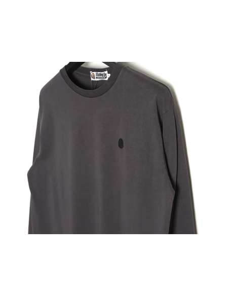 Bape small logo embroidered long sleeve T-shirt TSK1,Bape