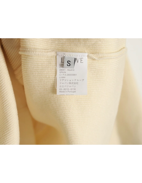 Loewe wool embossed zipper sweater coat,Loewe