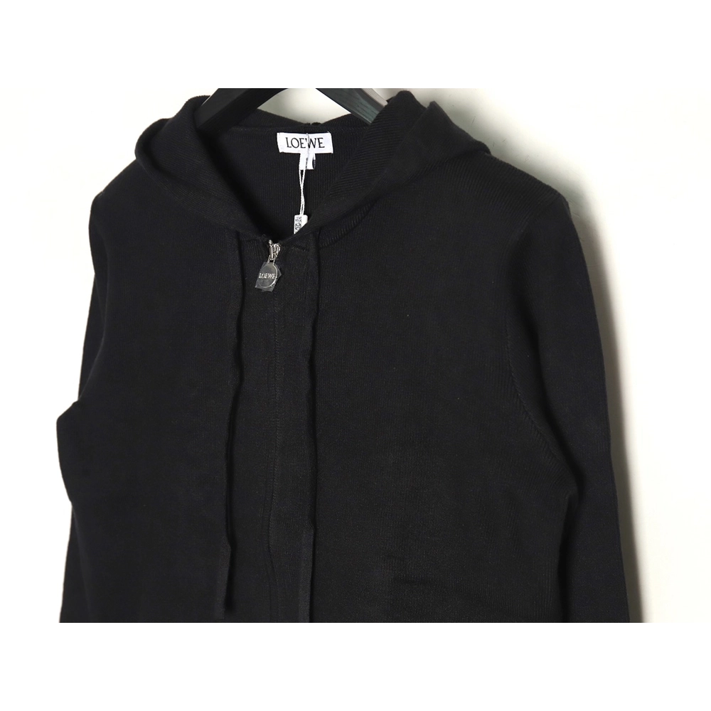 Loewe wool embossed zipper sweater coat TSK1,Loewe