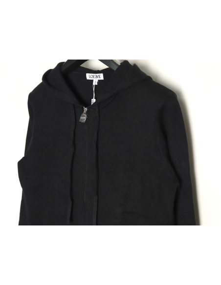 Loewe wool embossed zipper sweater coat TSK1,Loewe