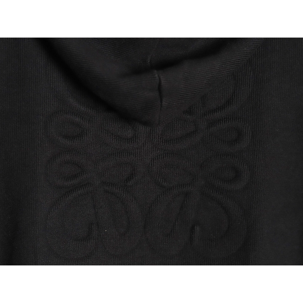 Loewe wool embossed zipper sweater coat TSK1,Loewe