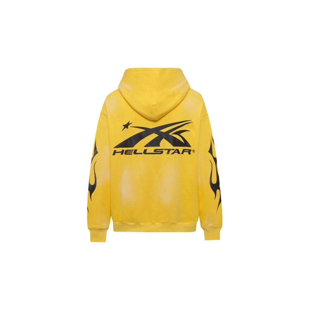 Hell Star Letters Arm Graphic Hoodie,Hell Star