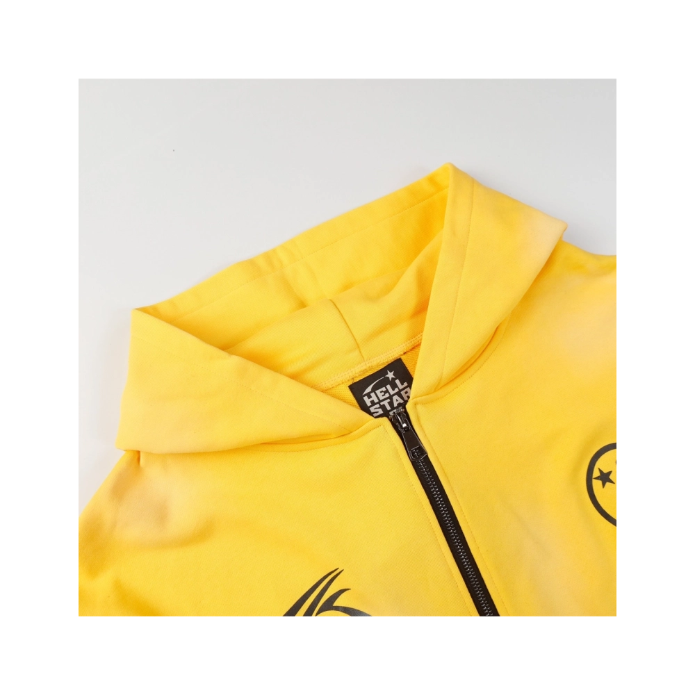 Hell Star Letters Arm Graphic Hoodie,Hell Star