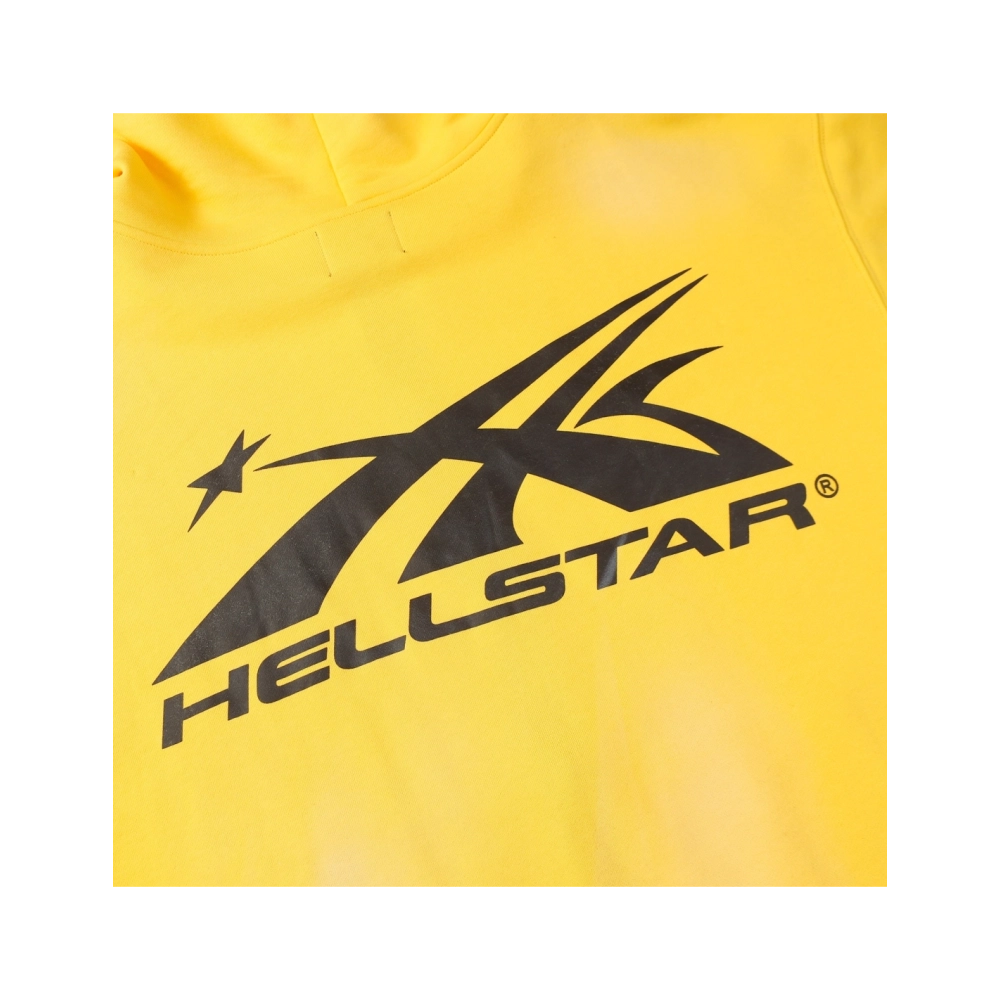 Hell Star Letters Arm Graphic Hoodie,Hell Star