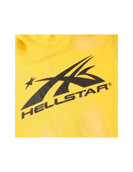 Hell Star Letters Arm Graphic Hoodie,Hell Star