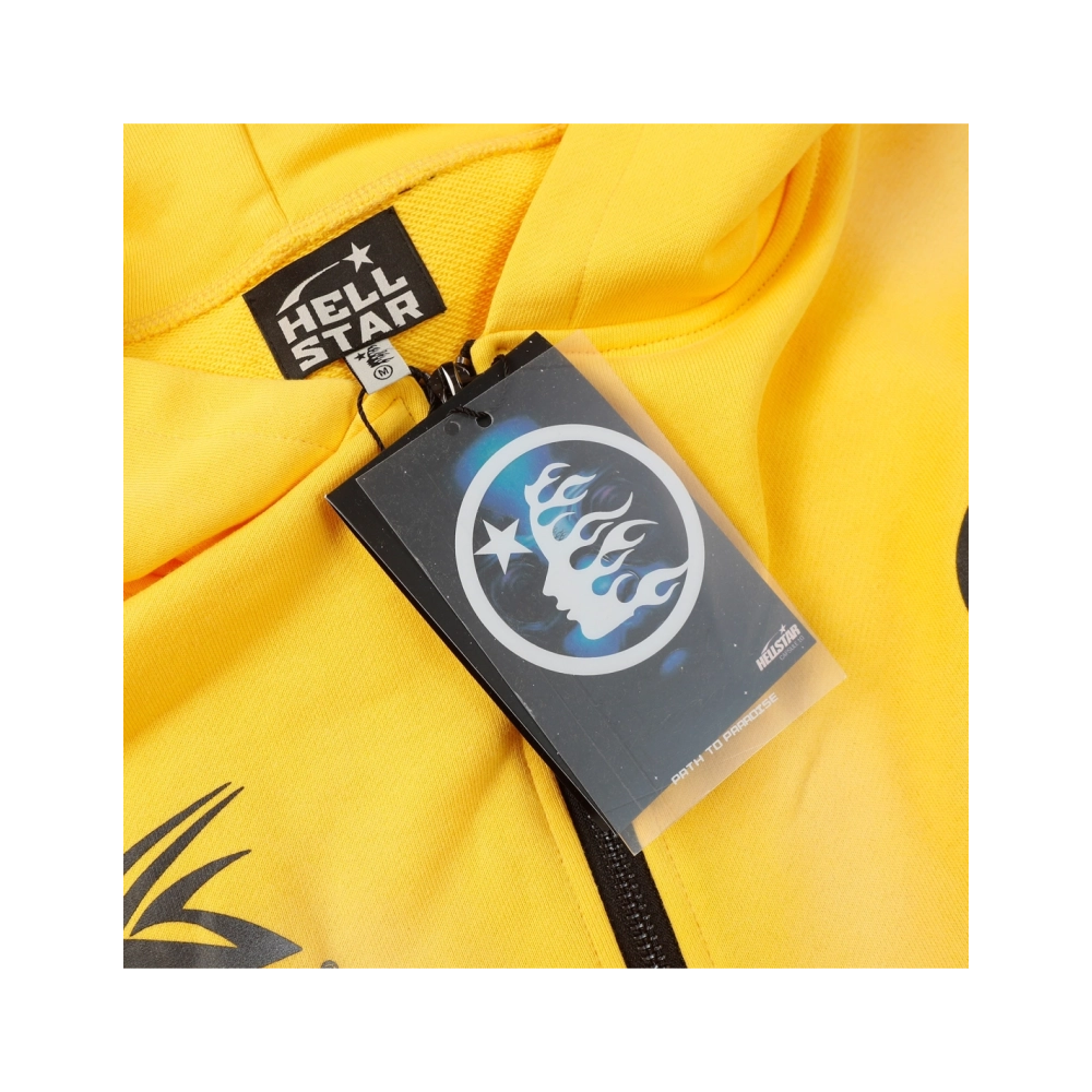 Hell Star Letters Arm Graphic Hoodie,Hell Star