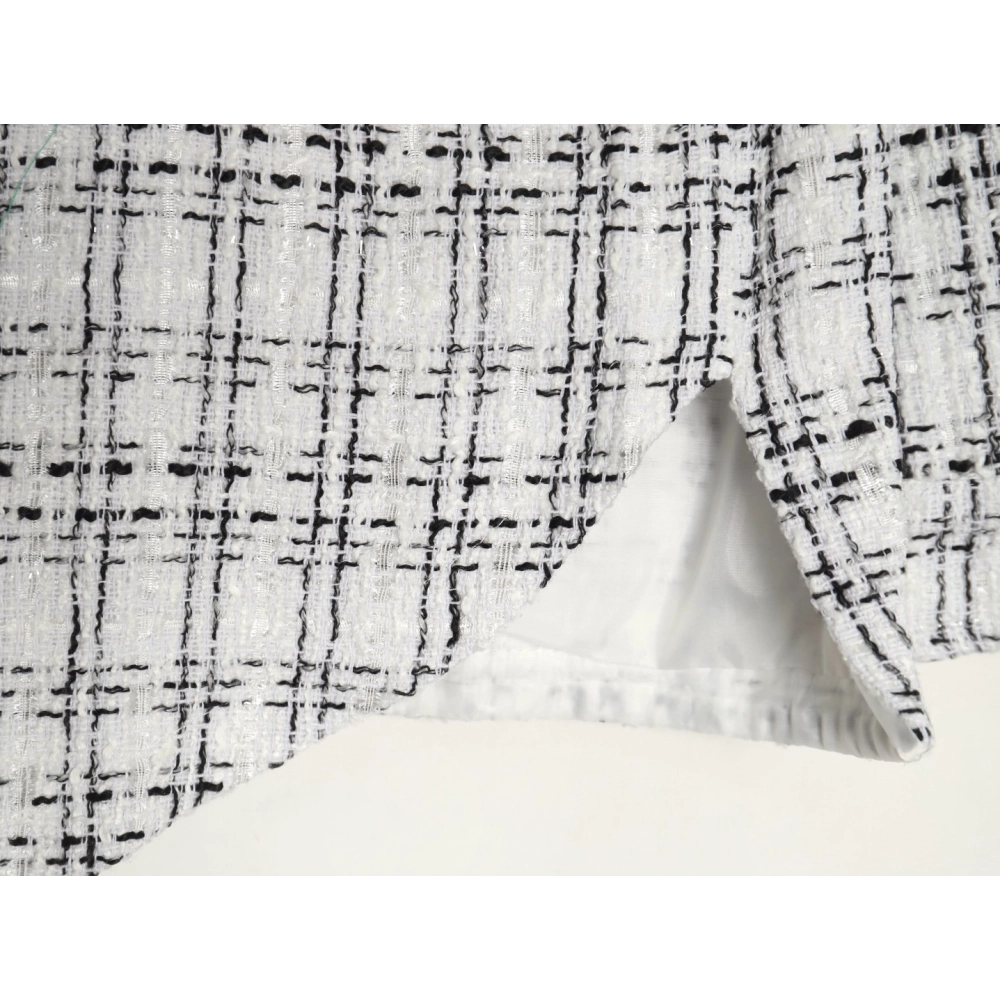 Charlie Luciano silver thread woven plaid shirt jacket,Charlie Luciano