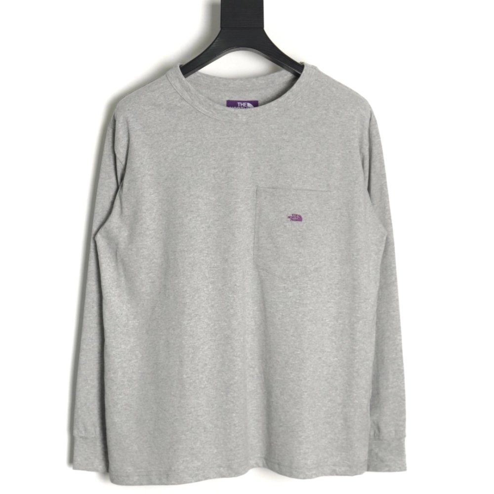 The North Face Purple Label Embroidered Long Sleeve T-Shirt TSK1,The North Face