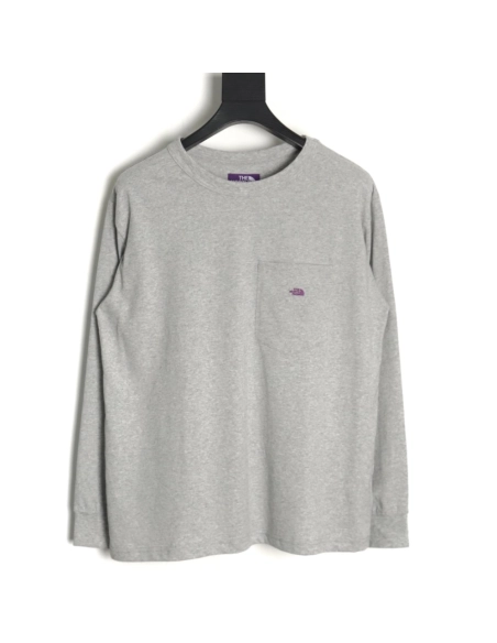 The North Face Purple Label Embroidered Long Sleeve T-Shirt TSK1,The North Face