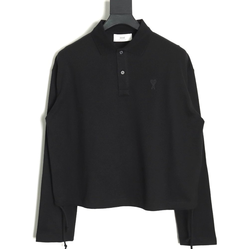 Ami Paris love lapel long-sleeved T-shirt TSK1,Ami