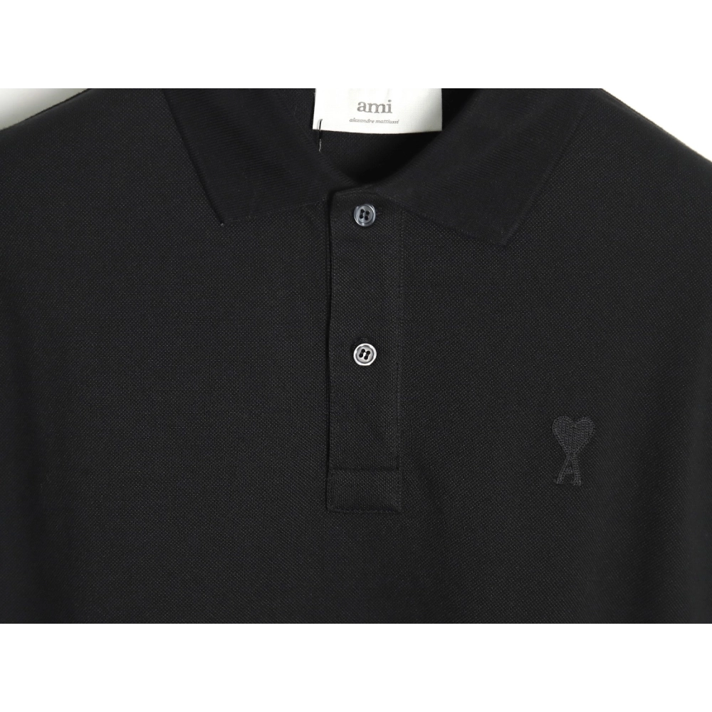 Ami Paris love lapel long-sleeved T-shirt TSK1,Ami