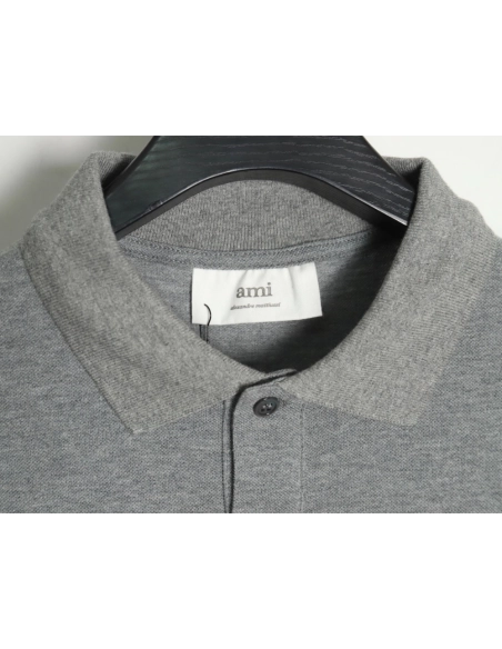Ami Paris love lapel long-sleeved T-shirt,Ami