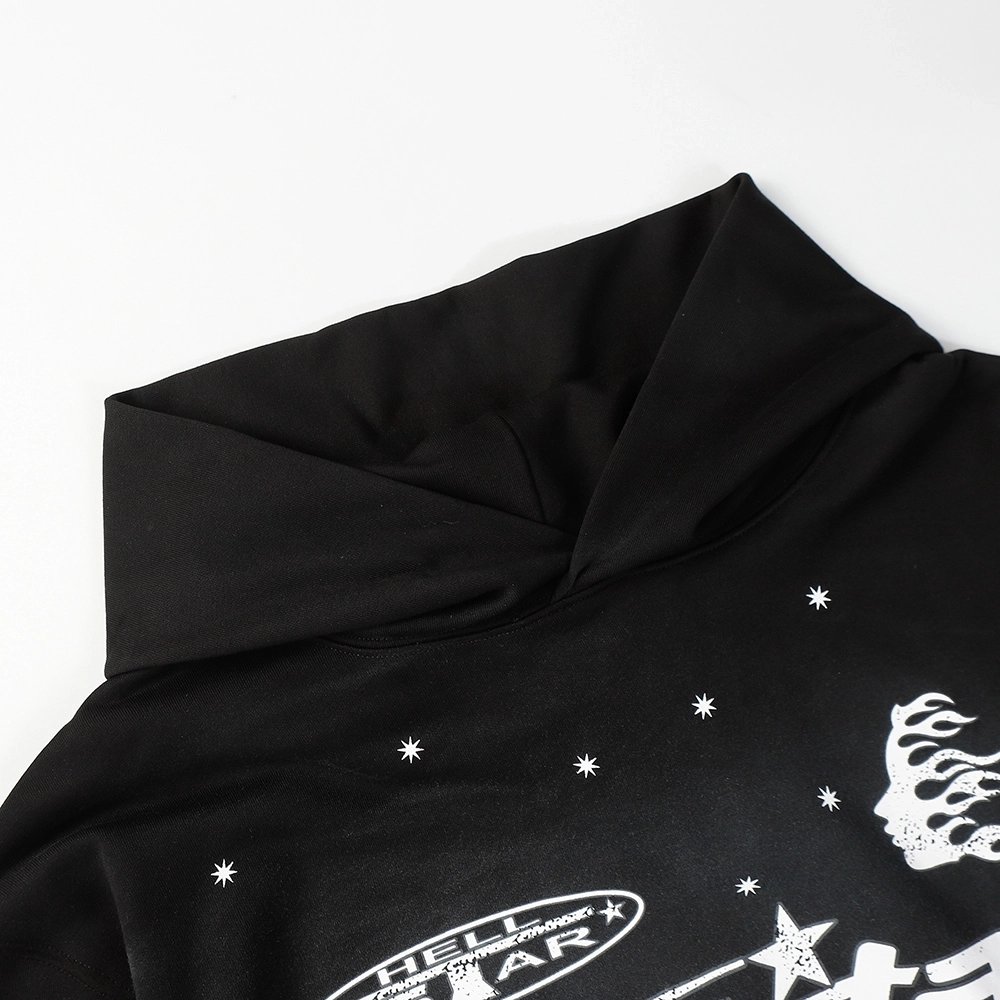 Hell Star Lettering Pattern Hoodie,Hell Star