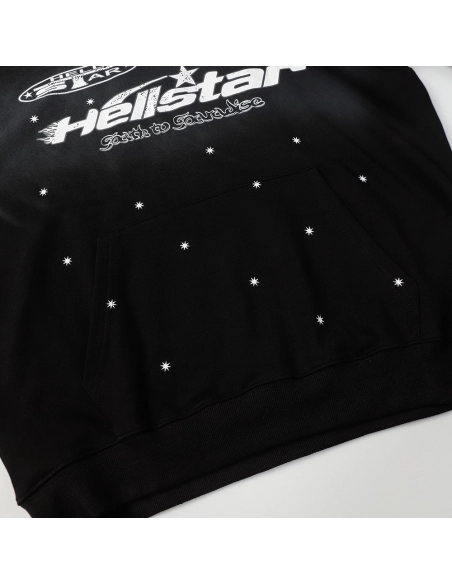 Hell Star Lettering Pattern Hoodie,Hell Star