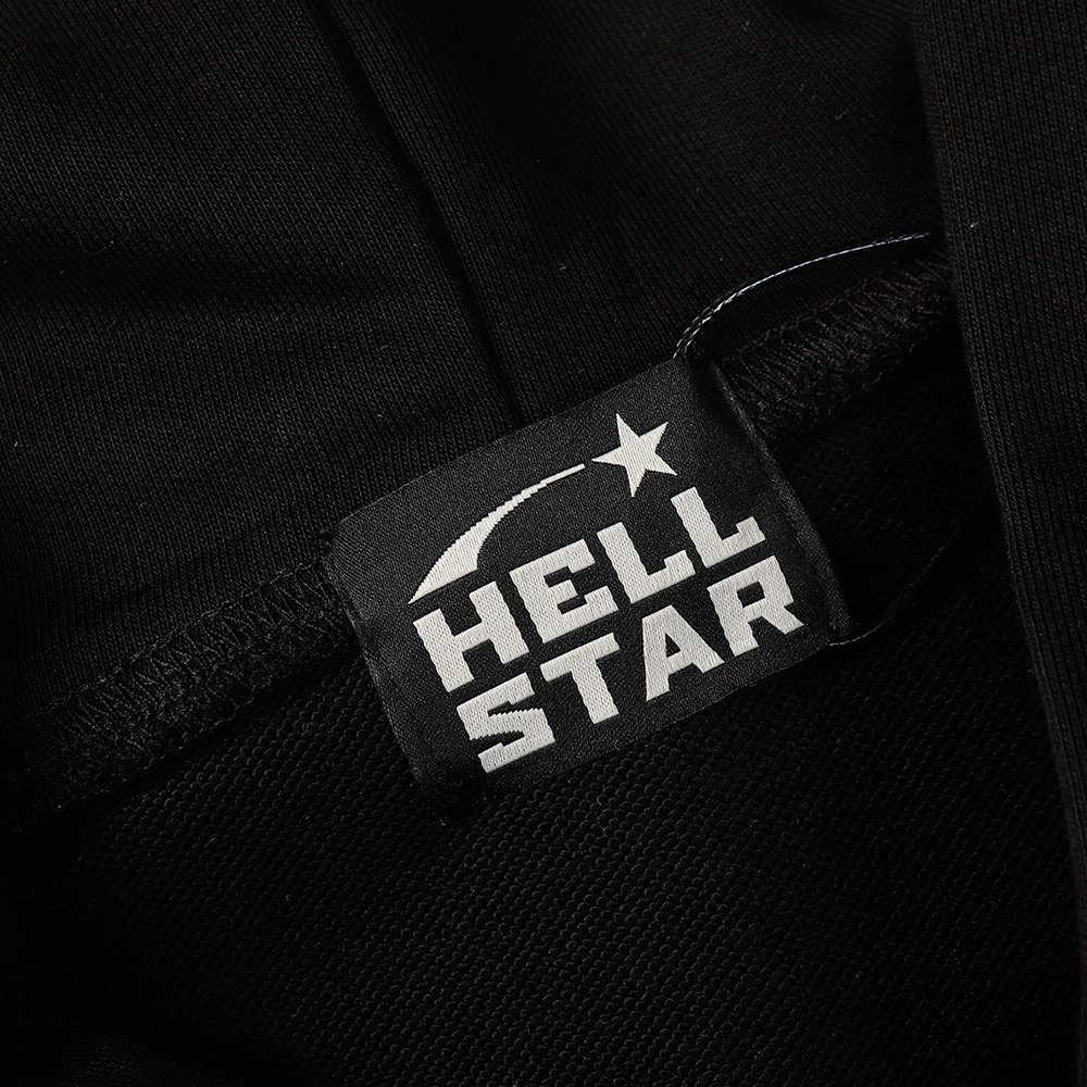 Hell Star Lettering Pattern Hoodie,Hell Star