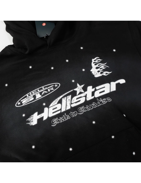 Hell Star Lettering Pattern Hoodie,Hell Star