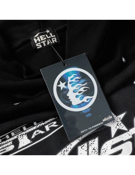 Hell Star Lettering Pattern Hoodie,Hell Star
