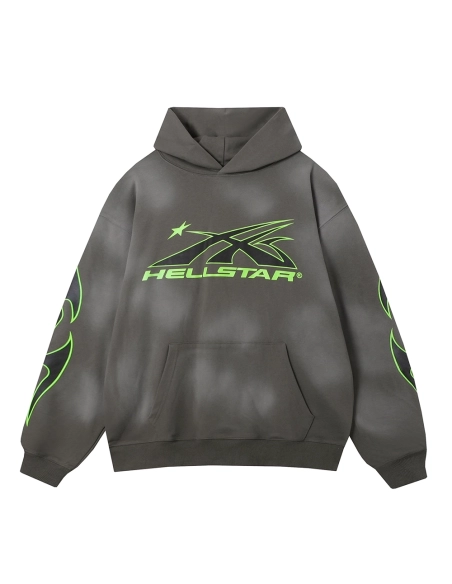 Hell Star Lettering Pattern Hoodie,Hell Star