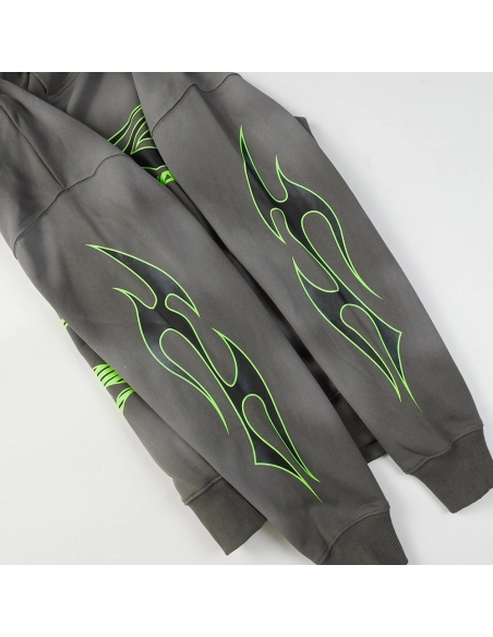 Hell Star Lettering Pattern Hoodie,Hell Star