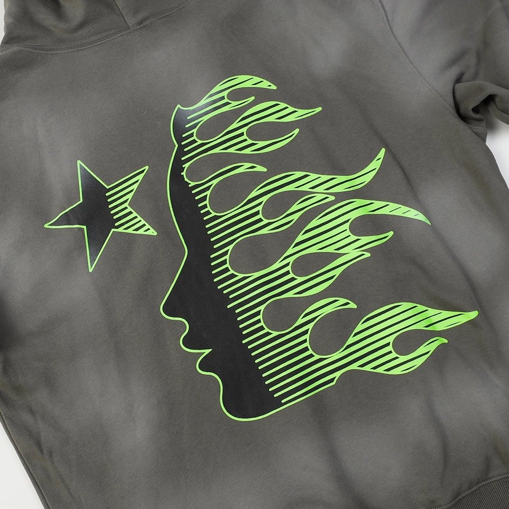 Hell Star Lettering Pattern Hoodie,Hell Star