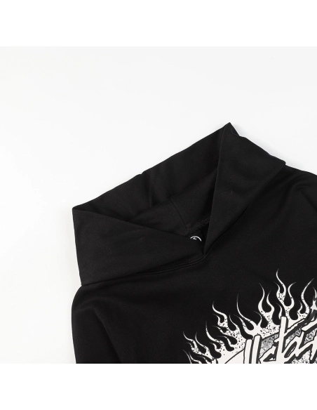 Hell Star Lettering Pattern Hoodie,Hell Star