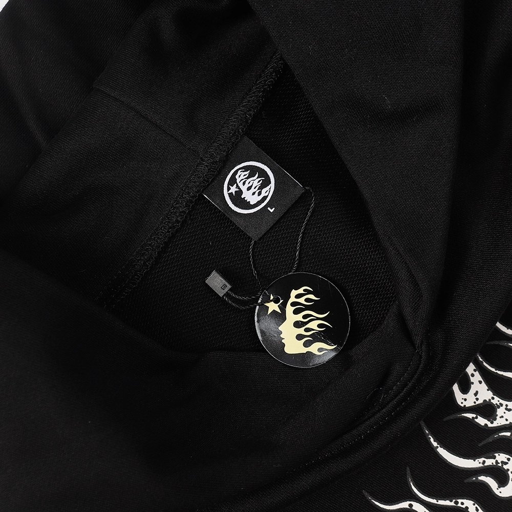 Hell Star Lettering Pattern Hoodie,Hell Star