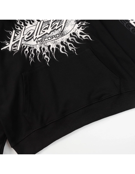 Hell Star Lettering Pattern Hoodie,Hell Star