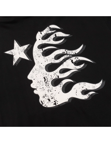 Hell Star Lettering Pattern Hoodie,Hell Star