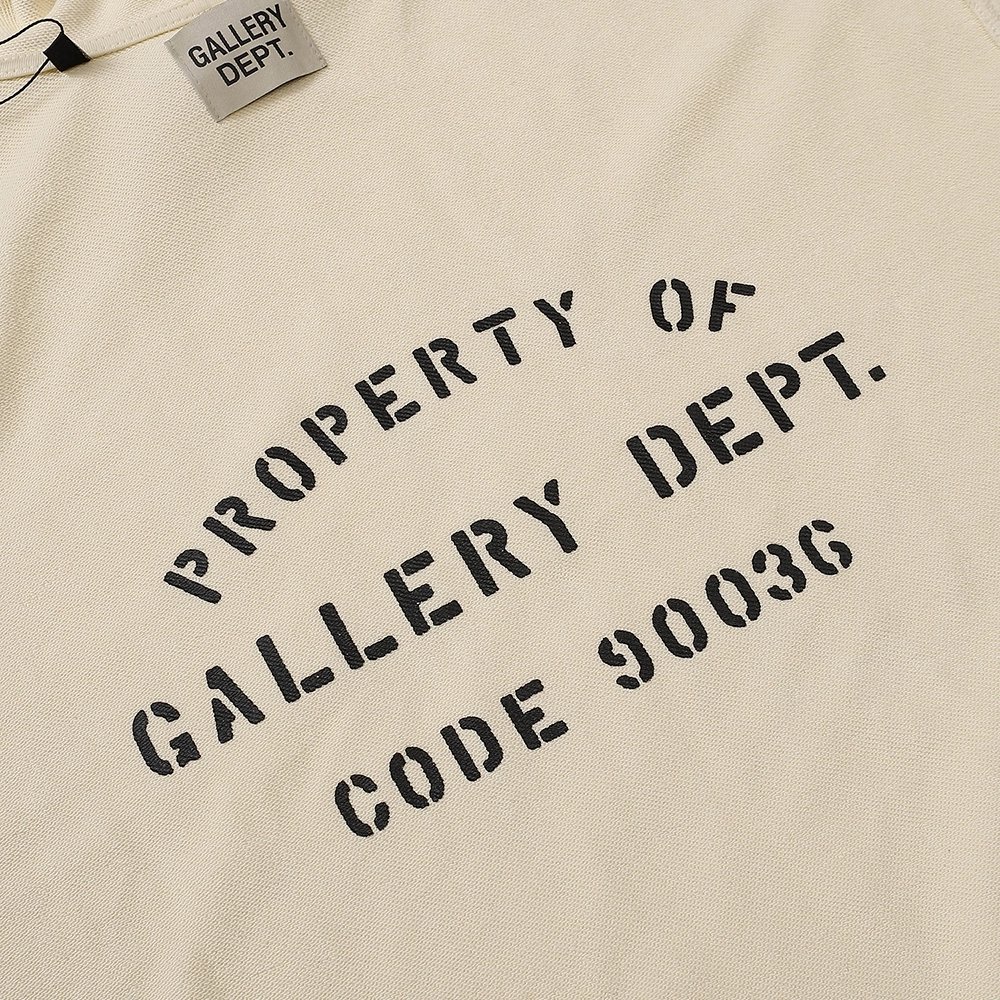 Gallery Dept Lettering Hooded Sweatshirt,Gallery Dept