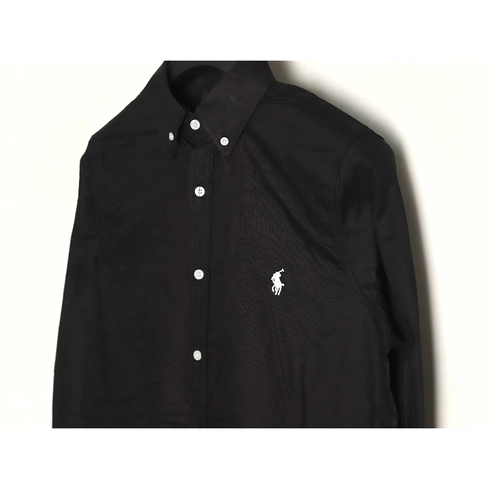 Ralph Lauren classic solid color small label war horse embroidered shirt TSK5,Ralph Lauren