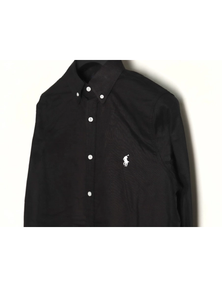 Ralph Lauren classic solid color small label war horse embroidered shirt TSK5,Ralph Lauren