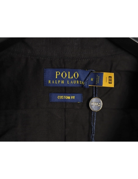 Ralph Lauren classic solid color small label war horse embroidered shirt TSK5,Ralph Lauren