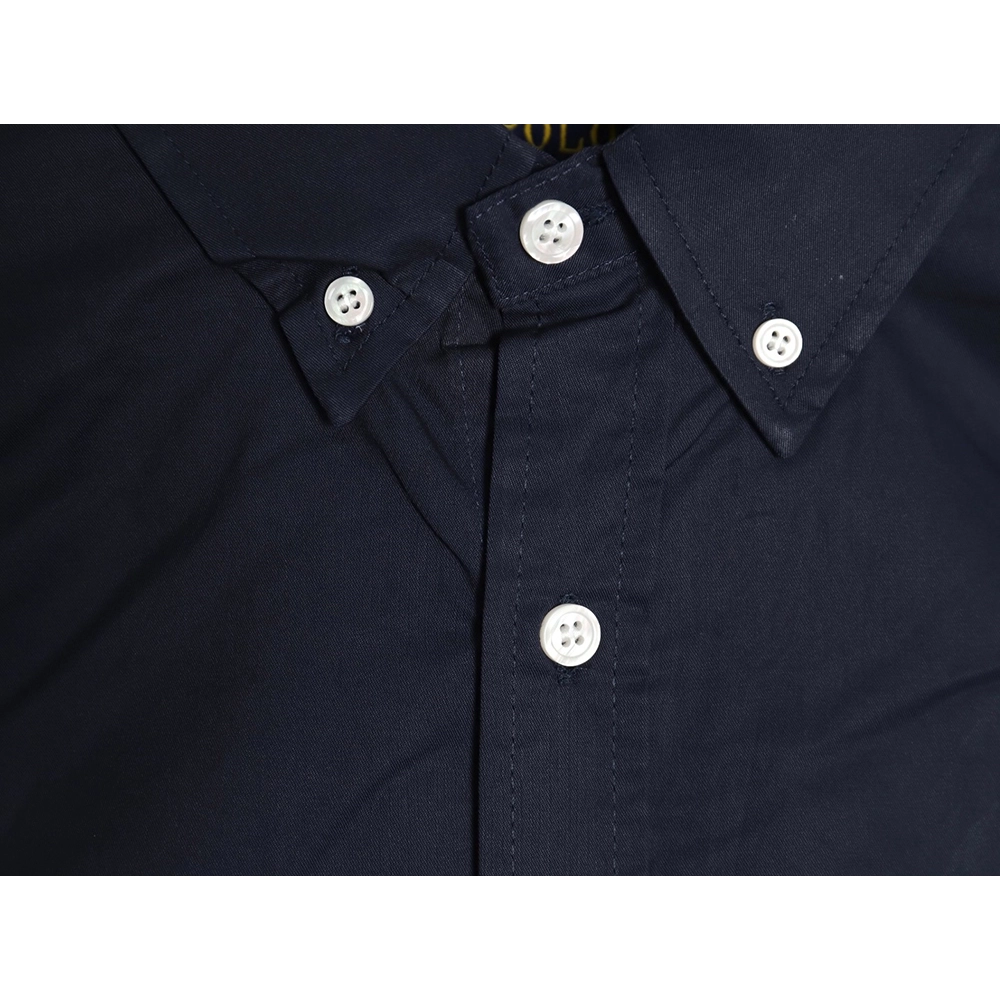 Ralph Lauren classic solid color small label war horse embroidered shirt TSK4,Ralph Lauren