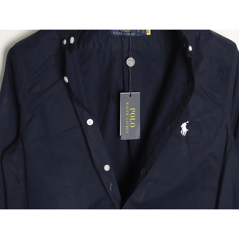 Ralph Lauren classic solid color small label war horse embroidered shirt TSK4,Ralph Lauren