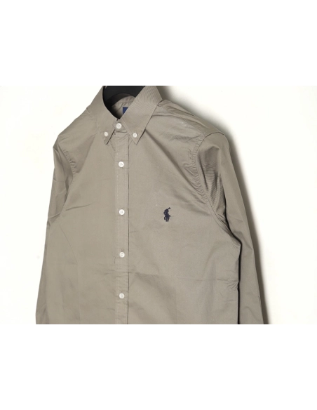 Ralph Lauren classic solid color small label war horse embroidered shirt TSK3,Ralph Lauren