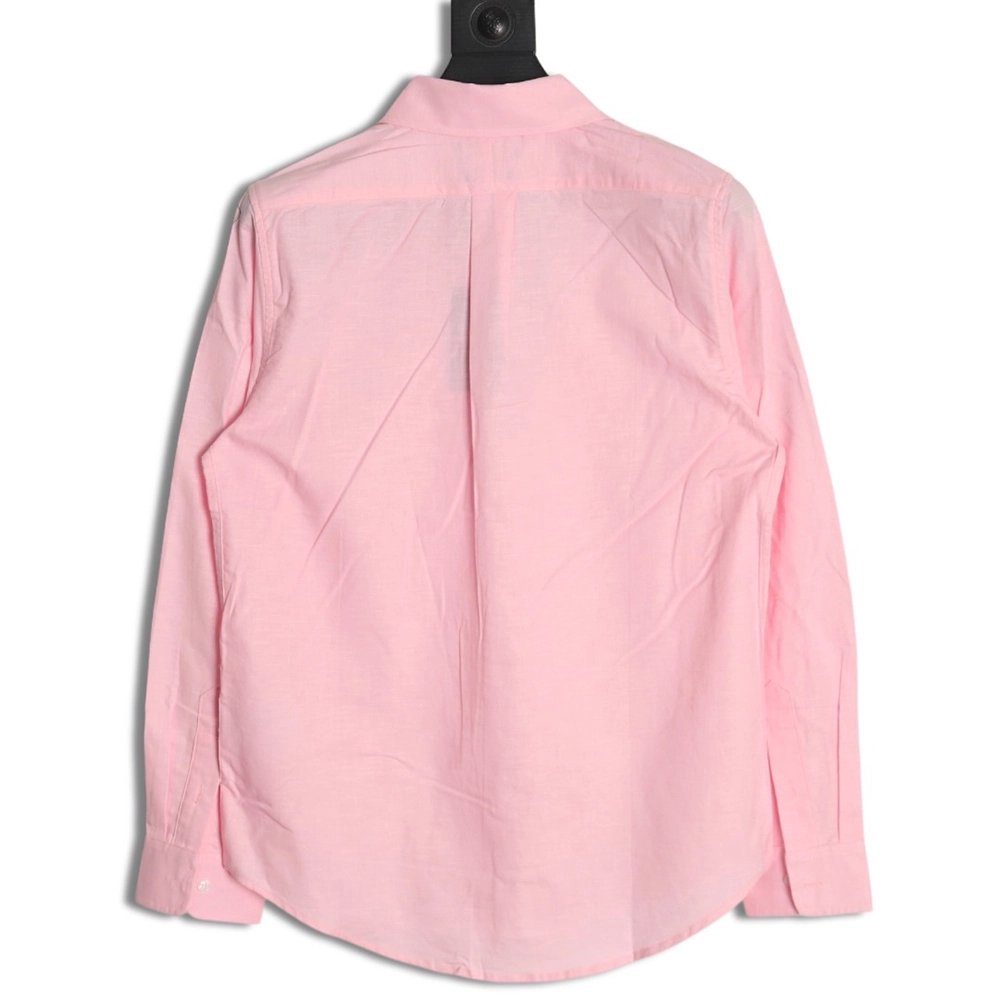 Ralph Lauren classic solid color small label war horse embroidered shirt TSK1,Ralph Lauren