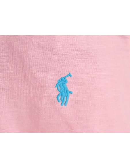 Ralph Lauren classic solid color small label war horse embroidered shirt TSK1,Ralph Lauren