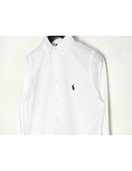 Ralph Lauren classic solid color small label war horse embroidered shirt,Ralph Lauren
