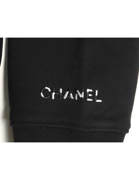 Chanel Double C woven embroidered crew neck sweatshirt TSK1,Chanel