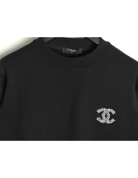 Chanel Double C woven embroidered crew neck sweatshirt TSK1,Chanel
