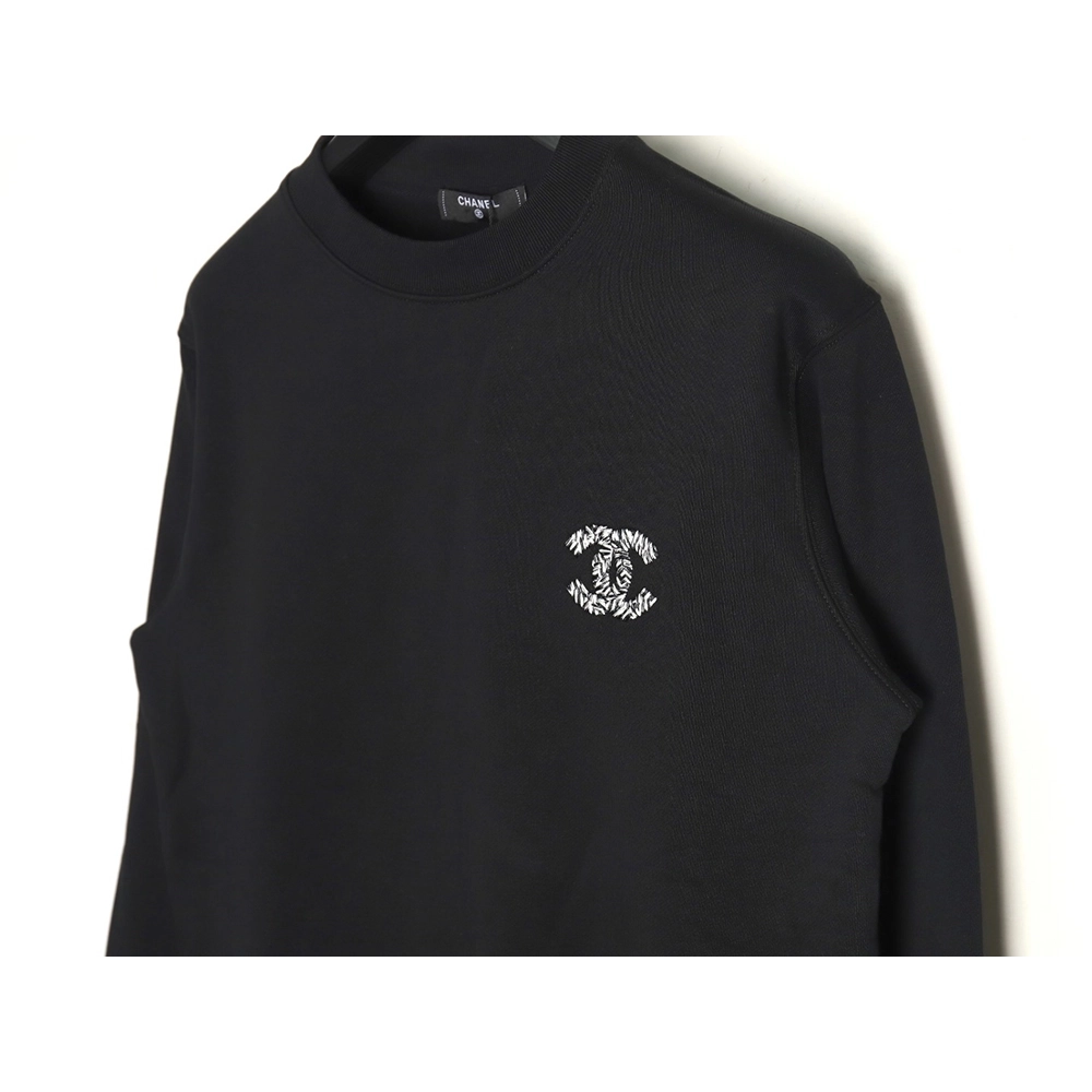 Chanel Double C woven embroidered crew neck sweatshirt TSK1,Chanel