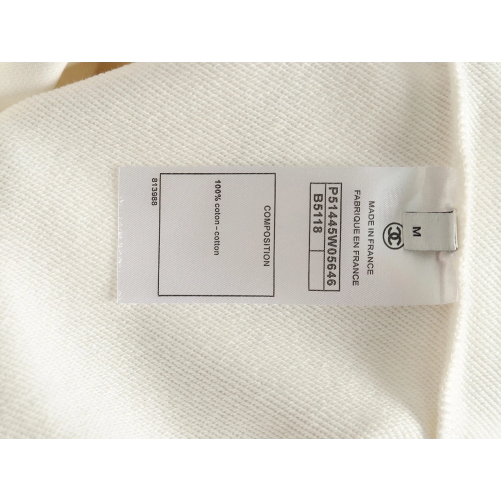 Chanel Double C woven embroidered crew neck sweatshirt,Chanel