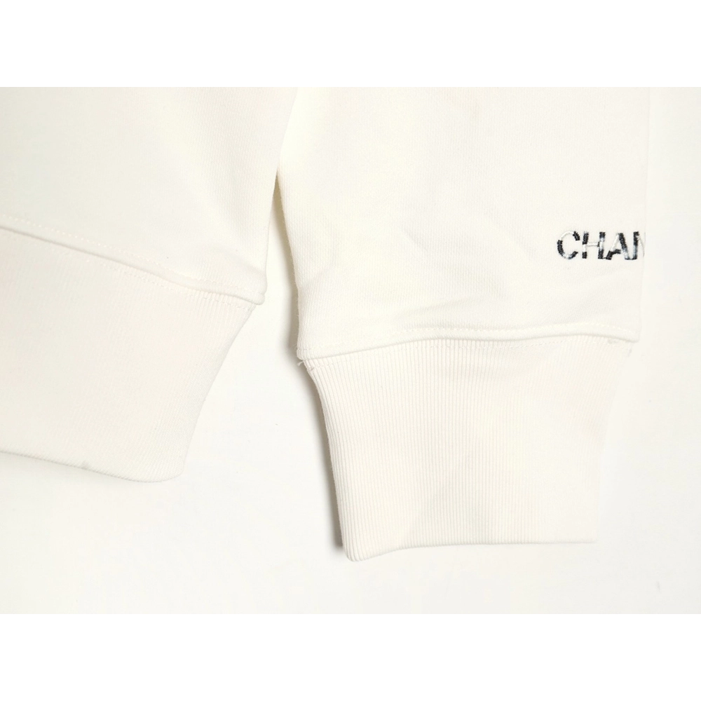 Chanel Double C woven embroidered crew neck sweatshirt,Chanel