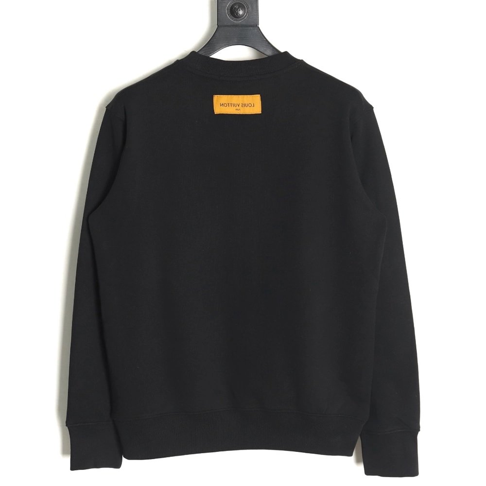Louis Vuitton 1854 Lettering Embroidered Crew Neck Sweatshirt,Louis Vuitton
