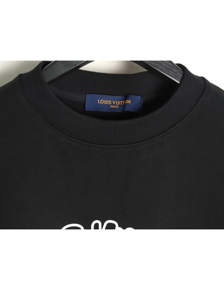 Louis Vuitton 1854 Lettering Embroidered Crew Neck Sweatshirt,Louis Vuitton